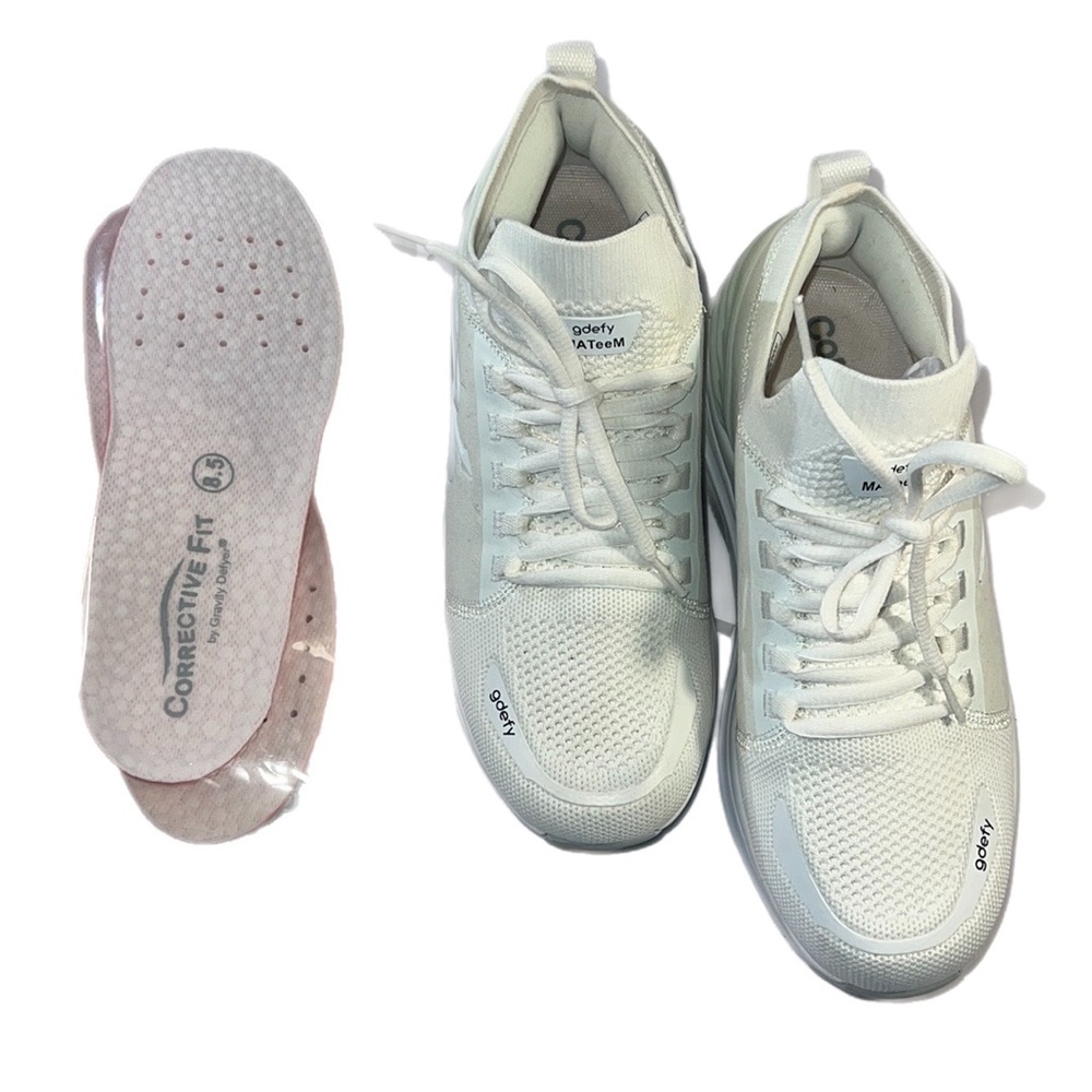 Worn Once Gdefy by Gravity Defyer Comfort Fit MATeeM Shoes 3 Insoles 8.5